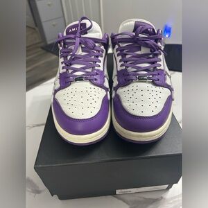 Amiri Skel Top Low ‘Purple White’ Sneakers Size 43 Authentic